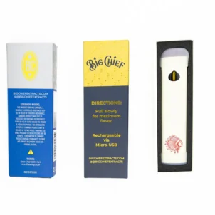 BIG CHIEF - DISPOSABLE RECHARGABLE VAPE CARTS