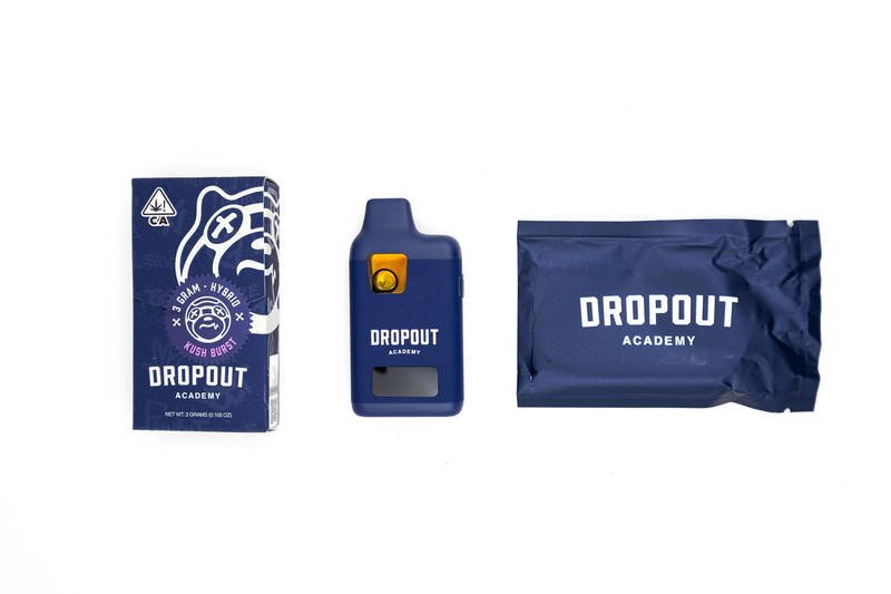 DROPOUT ACADEMY - DISPOSABLE RECHARGEABLE VAPE CART - SUGAR RESIN - 3GM (3000MG) - Image 3