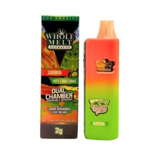 WHOLEMELT 2g NEW DUAL CHAMBER LIVE LIQUID DIAMOND DISPOSABLE VAPE