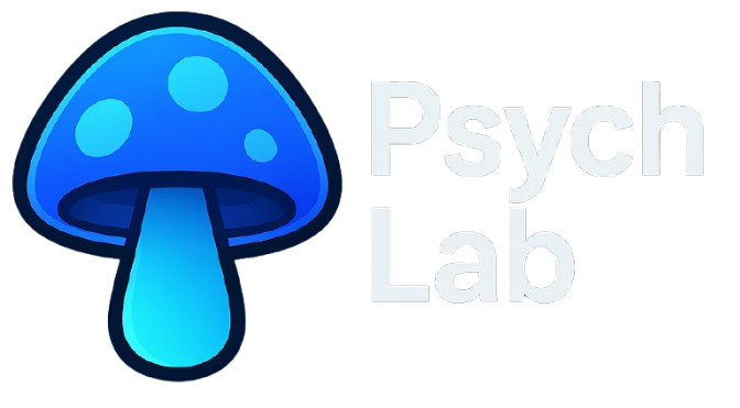 logo psych lab avec champignon stylise removebg preview